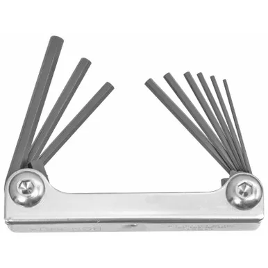 .050 - 3/16, Hex Wrench Metal Fold Up, ProGuard Finish - No. MHF9S