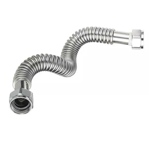 3/4" FIP x 3/4" FIP x 18" SS Corrugated Hose