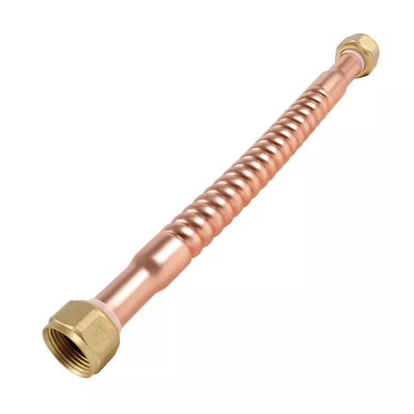 3/4" FIP x 3/4" FIP x 24" Copper Water Heater Connector