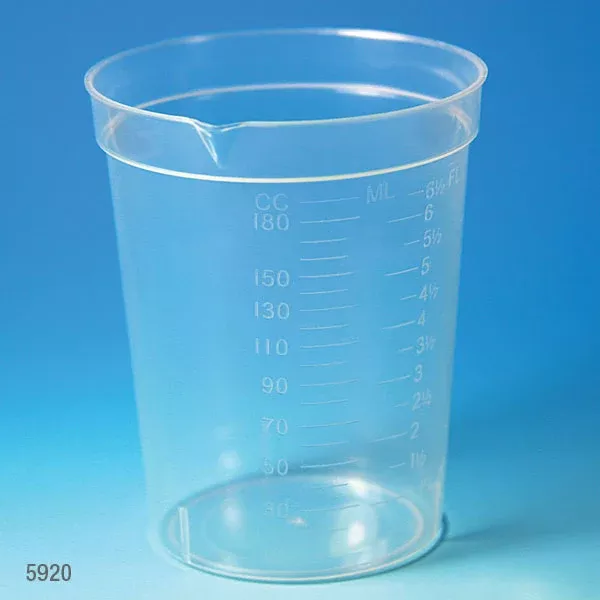 6.5 oz Pour-Spout Specimen Containers, PP | Globe Scientific