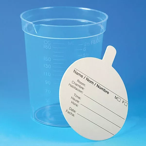 6.5 oz Specimen Containers, PP Graduated | Globe Scientific