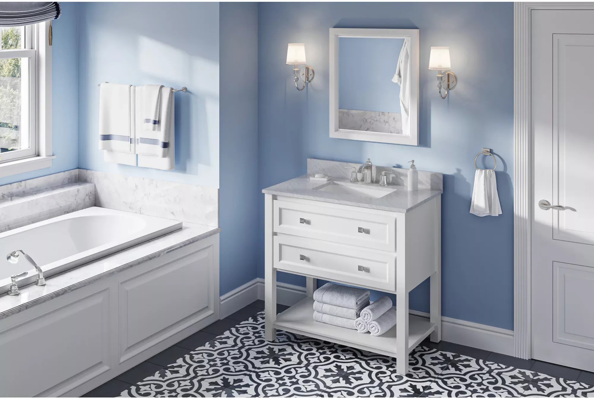 Adler 36'' White Vanity VN2ADL-36-WH-NT