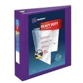 Avery 3 One Touch EZD Rings 2 in. Capacity 11 in. x 8.5 in. Heavy-Duty View Binder with DuraHinge - Purple (6/Carton)