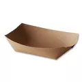 Bagcraft 300699 EcoCraft Paper Food Tray with 3-lb. Capacity - Natural (500/Carton)