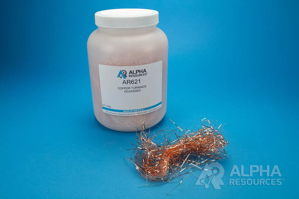 Copper Turnings, Degassed — LECO 501-621 | Alpha Resources