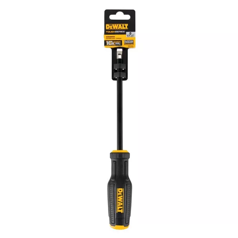 DeWalt Toughseries 5/16 slot X 6 in. L Screwdriver 1 pk