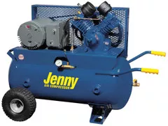 Jenny J5E-30P-230/1 5 HP 230 Volt Single Phase 30 Gallon Portable Air Compressor