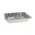 Pactiv Corp. Y6132H 11.8 in.x 9.4 in. 2.6 in. Half-Size Deep Aluminum Steam Table Pan (100/Carton)