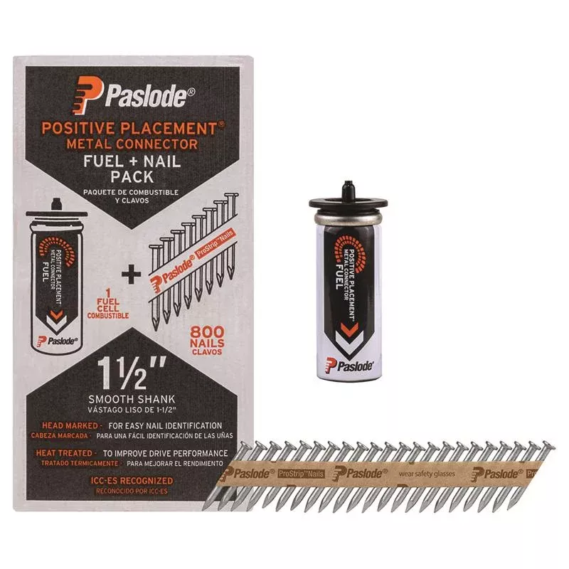 Paslode ProStrip 1-1/2 in. L Paper Strip Brite Fuel and Nail Kit 30