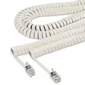 Softalk 25 ft. Plug/Plug Coiled Phone Cord - Ivory