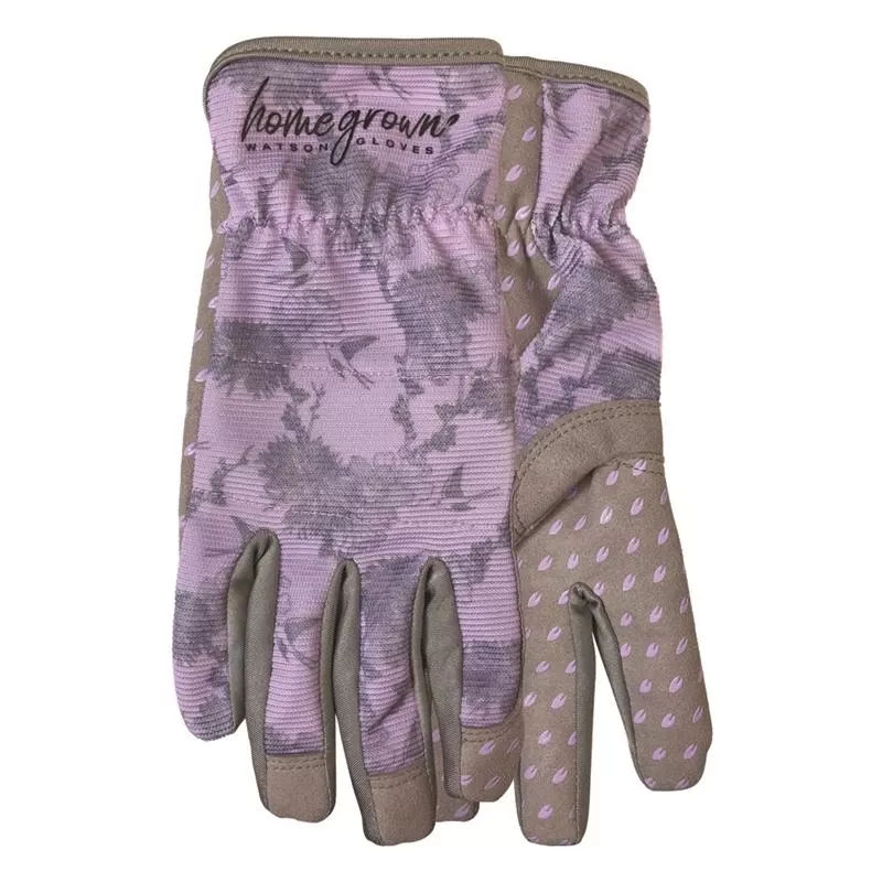 Watson Gloves Sparrow S Spandex Women's Gardening Gloves Purple/grey Model 204-s